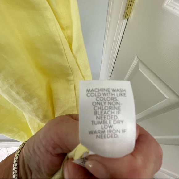 J Jill. Linen dress size M Not lined side pockets - Picture 7 of 13